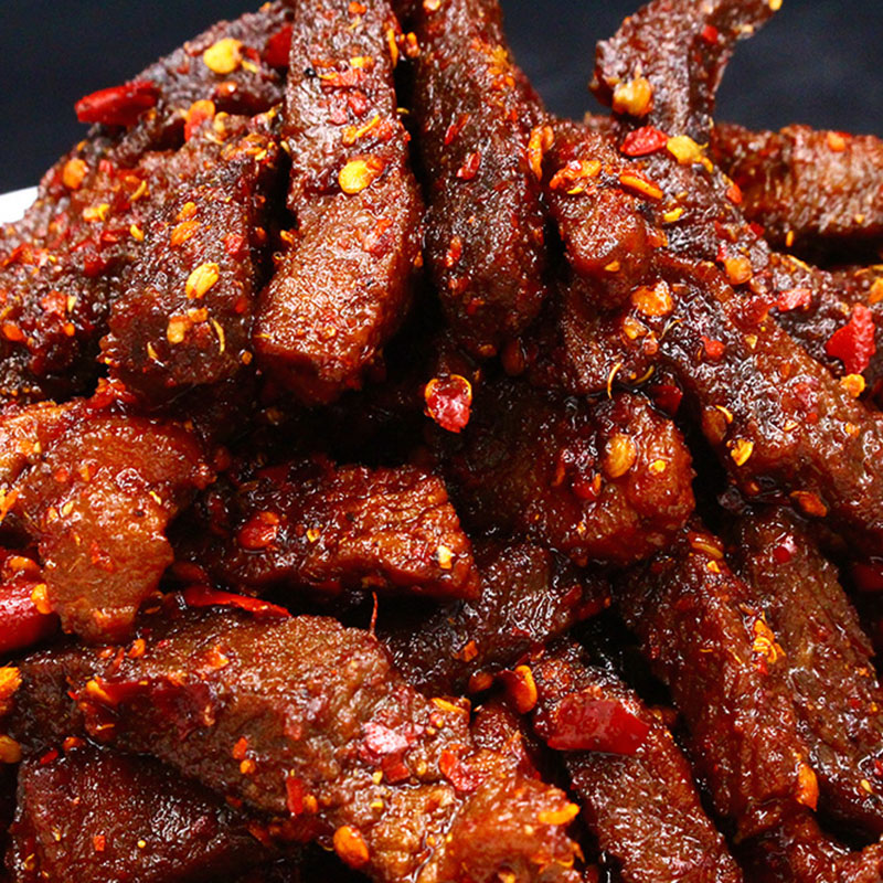 内蒙古原味孜然味香辣味牛肉干价格多少钱一斤？