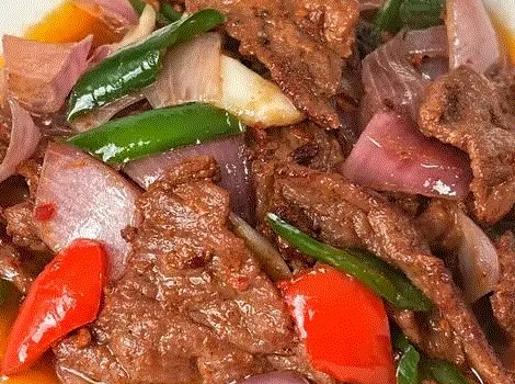 【原味七成干牛肉干】牛肉干炒洋葱的做法